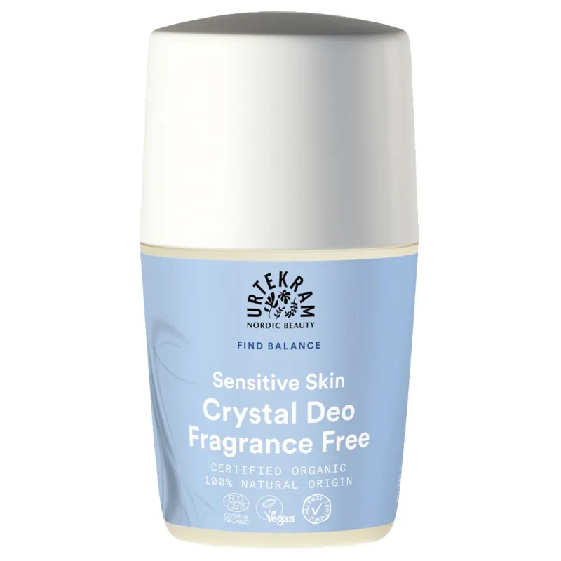 Urtekram Illatmentes kristálydezodor roll-on – 50ml Prémium