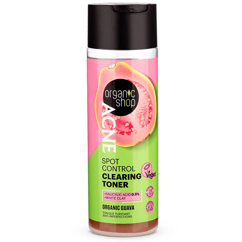 Vedd meg most Organic Shop ACNE Tisztító tonik pattanásos bőrre bio guavával – 200ml