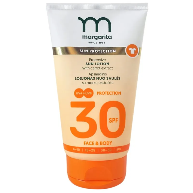 Margarita Napvédő krém sárgarépa-kivonattal SPF30 – 150ml Utolsó esély