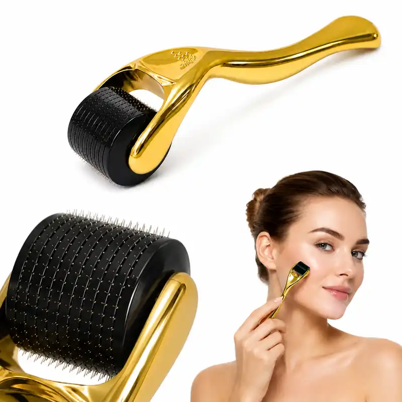 Derma roller 540 tűs 0,2 mm-es titán arany dermaroller Különleges ajánlat