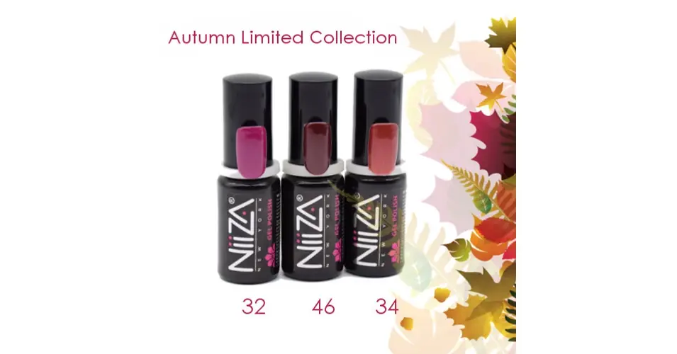Expressz kézbesítés NiiZA Gel Polish Autumn Limited Collection 32,34,46 (3x7ml)