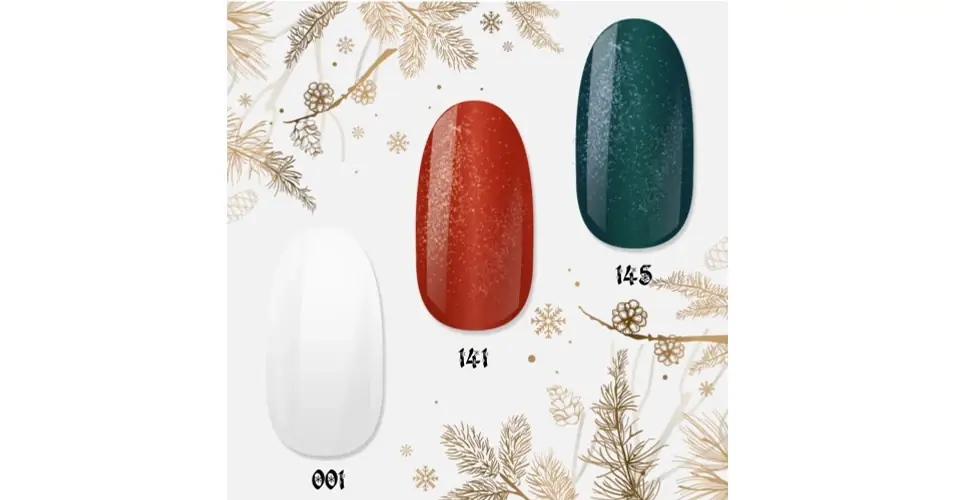 NiiZA Gel Polish Merry Christmas TRIÓ 1,141,145 (3x4ml) Vásárlói kedvenc