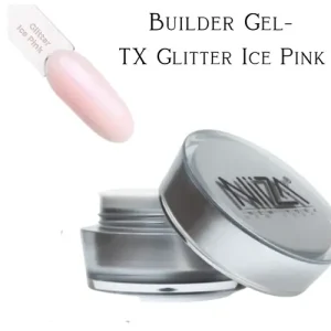 Gyors szállítás NiiZA Builder Gel - TX Glitter Ice Pink - 5g