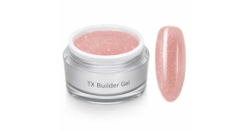Szuper akció NiiZA Builder Gel - TX Glitter Nude - 30g
