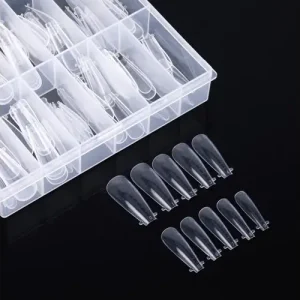 Alacsony ár Dual Reverse Tip akrilgél orosz mandula clear 120 db