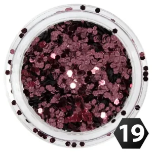 Hexagon glitter mini 1mm 19. Bestseller