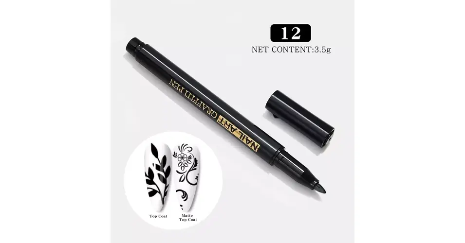Akril toll nail art pen - 1 fekete Ajánlat