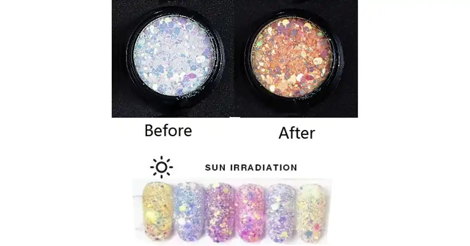 Expressz kézbesítés UV színváltó glitter 4