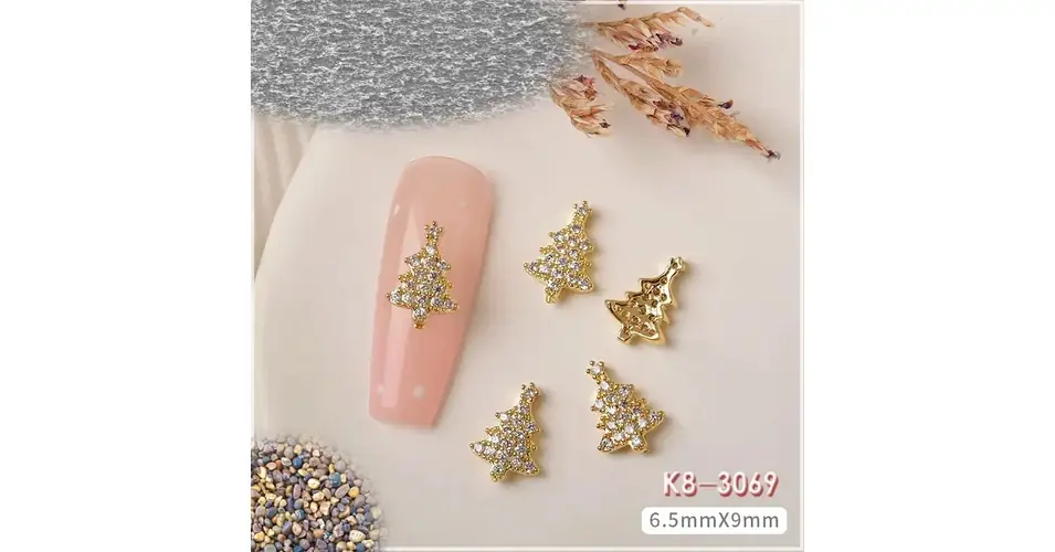 Körömékszer - Karácsony elegáns cirkónia kővel K8-3069 Gyors szállítás