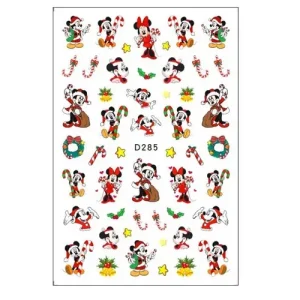 Szuper ajánlat Körömmatrica - D285 Karácsony Mickey