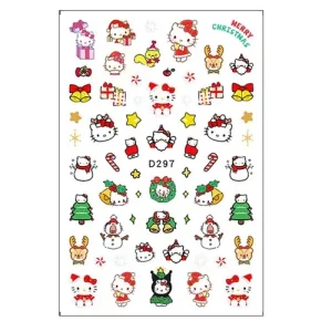 Különleges ajánlat Körömmatrica - D297 Karácsony Hello Kitty