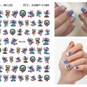 Utolsó esély Körömmatrica - WG1228 Stitch karácsony