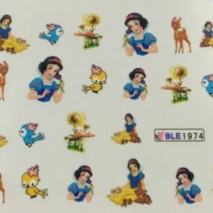 Legkelendőbb Körömmatrica BLE1974 Princess
