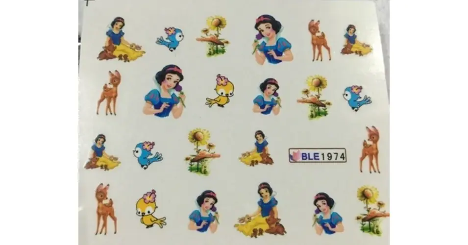 Legkelendőbb Körömmatrica BLE1974 Princess
