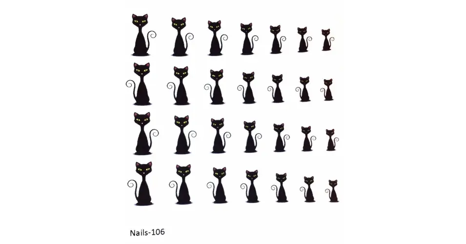 Expressz szállítás Körömmatrica Nails 106