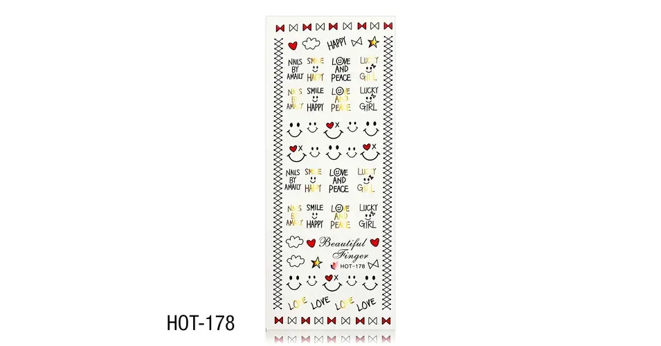 Körömmatrica HOT-178 Szuper akció