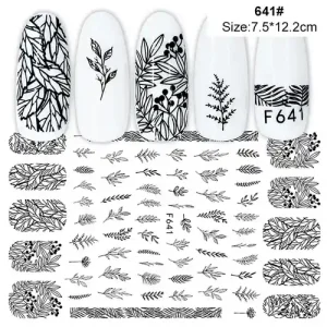 Végkiárusítás Körömmatrica - F641