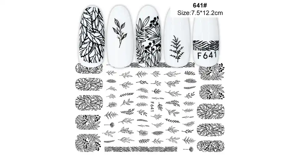 Végkiárusítás Körömmatrica - F641