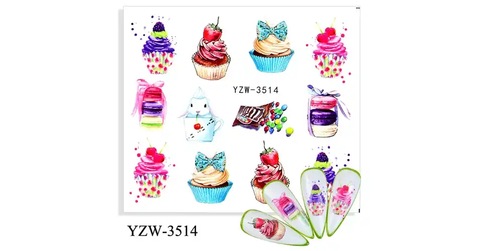 Körömmatrica - YZW-3514 muffin Ne maradj le