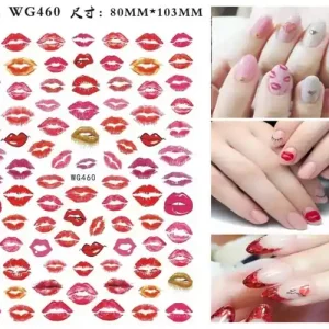 Legjobb ár Körömmatrica - WG460 Love Valentin