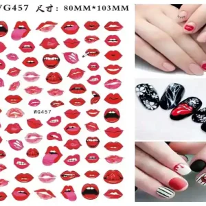 Expressz kézbesítés Körömmatrica - WG457 Love Valentin