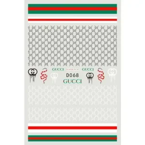 Vásárlói kedvenc Körömmatrica - D068 Fashion