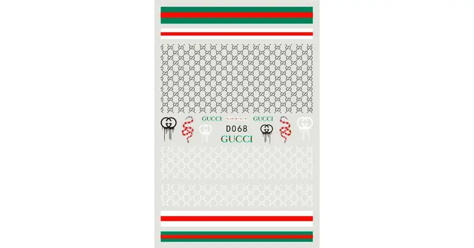 Vásárlói kedvenc Körömmatrica - D068 Fashion