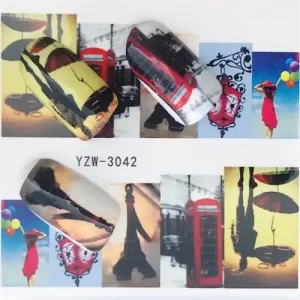 Népszerű Körömmatrica - YZW-3042