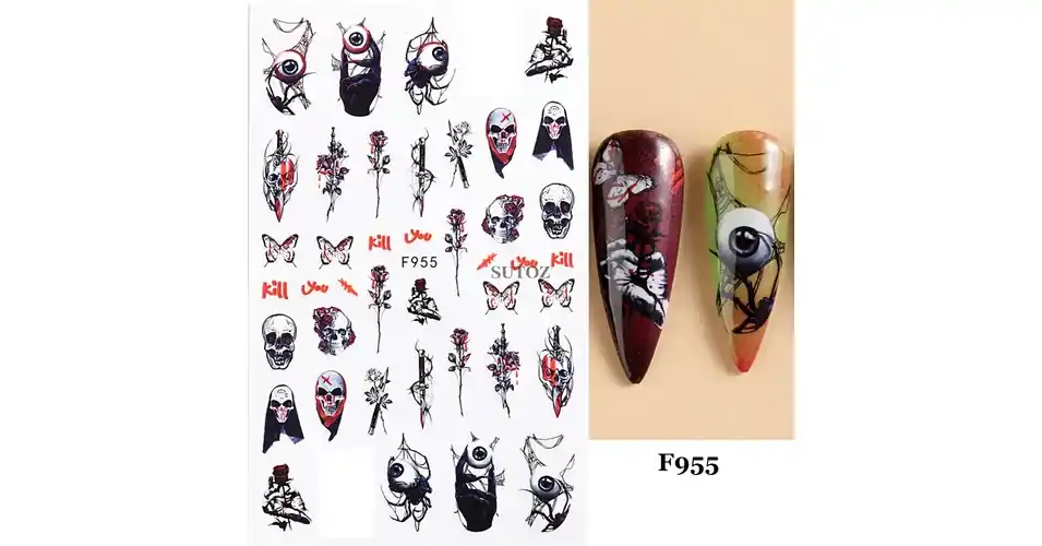 Körömmatrica - F955 Halloween Akciós ár