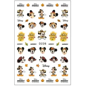 Körömmatrica - D226 Halloween Mickey ősz Expressz szállítás