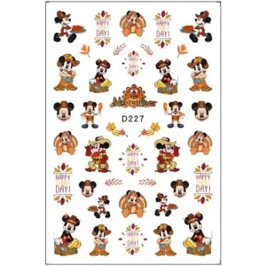 Nézd meg most Körömmatrica - D227 Halloween Mickey ősz
