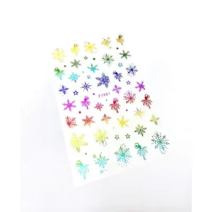 Körömmatrica - F1001-C Karácsony color Expressz szállítás