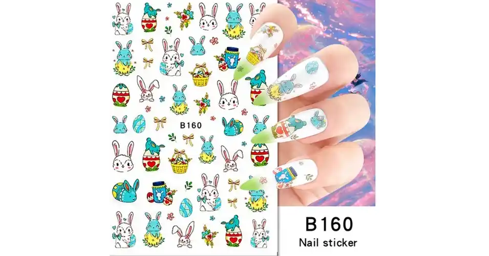 Gyors kiszállítás Körömmatrica - B160 húsvét