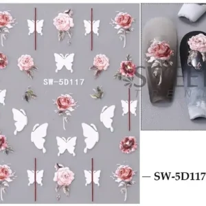 Körömmatrica - SW-5D117 virág Utolsó esély