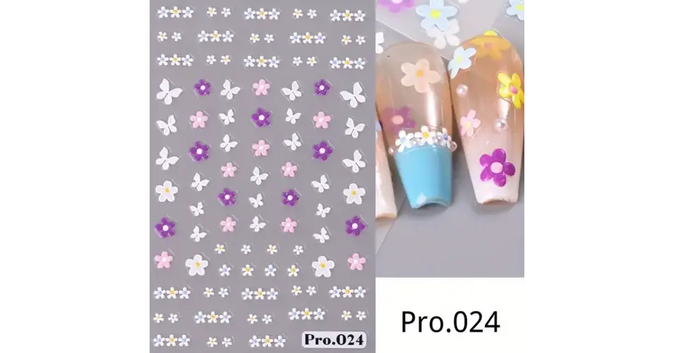Körömmatrica - Pro.024 virág Akciós ár