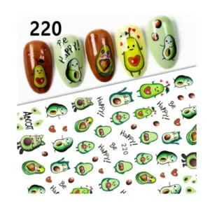 Kiárusítás Körömmatrica - 220 avokádó