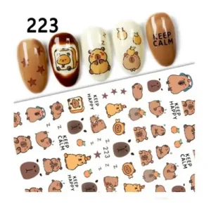Újdonság Körömmatrica - 223 Capybara mese