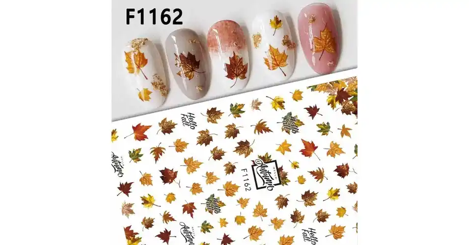 Olcsó Körömmatrica - F1162 ősz falevél
