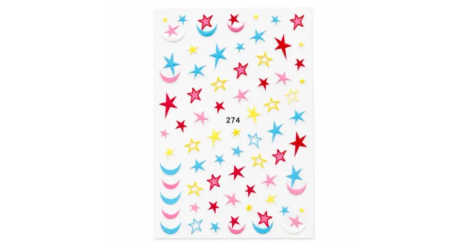 Körömmatrica - 274 Csillag Azonnali szállítás