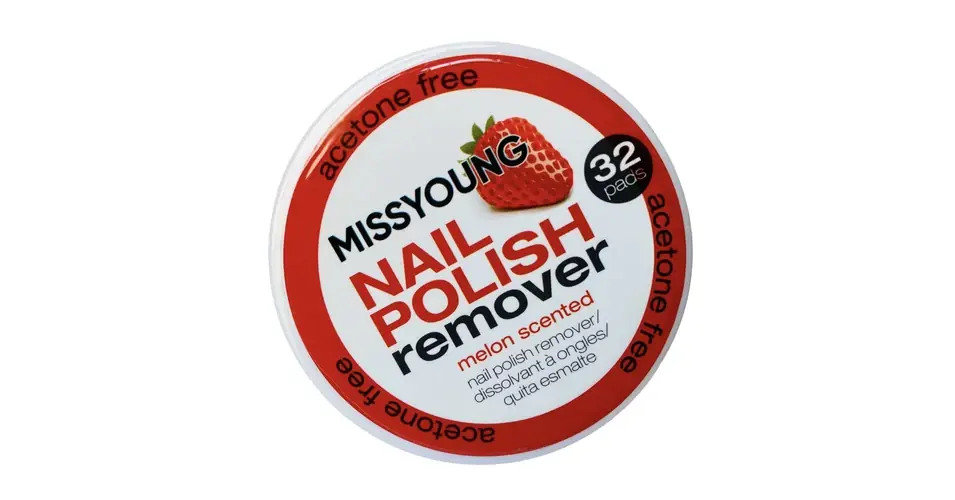 Nail Polish Remover - körömlakklemosó korong 32db - eper Árengedmény