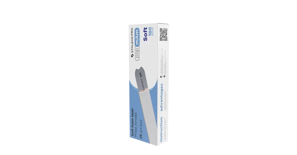 Akciós ár Staleks puha, behúzható reszelő lap, 25 db, DFCE-20-180/25, fehér