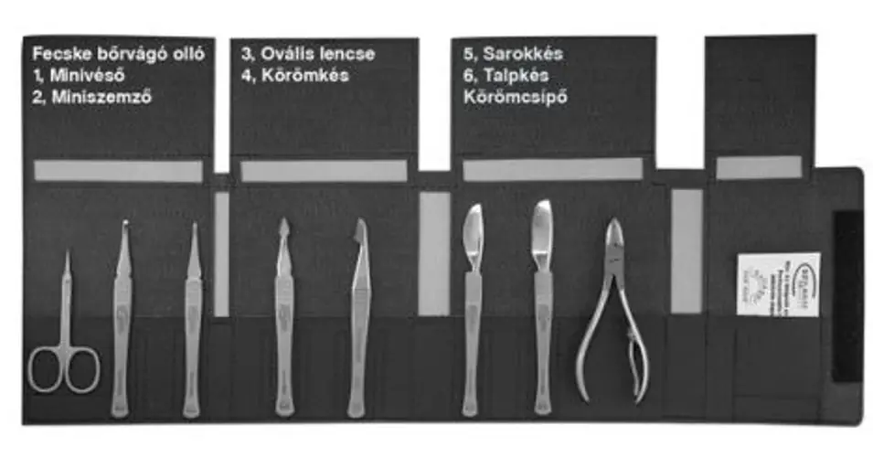 Biztonságos fizetés ZZ!Szilágyi Rozsdamentes Pedikűr készlet 3