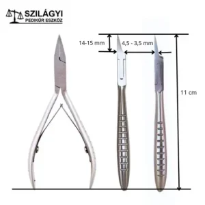 Gyors kiszállítás Szilágyi Körömcsípő rozsdamentes egyenes 11cm keskeny fejjel