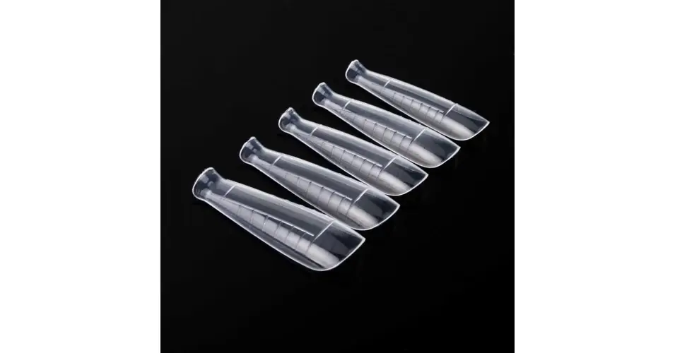 Dual Tip akrilgél Coffin clear 100 db Legnépszerűbb