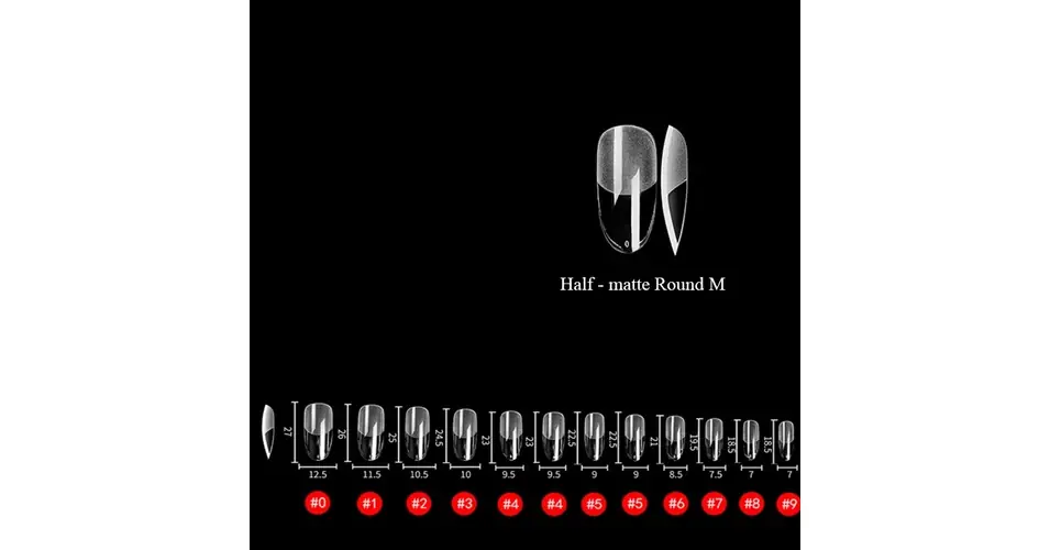 ZZ!Soft Gel Tip Box - Round - M - 500db Akció