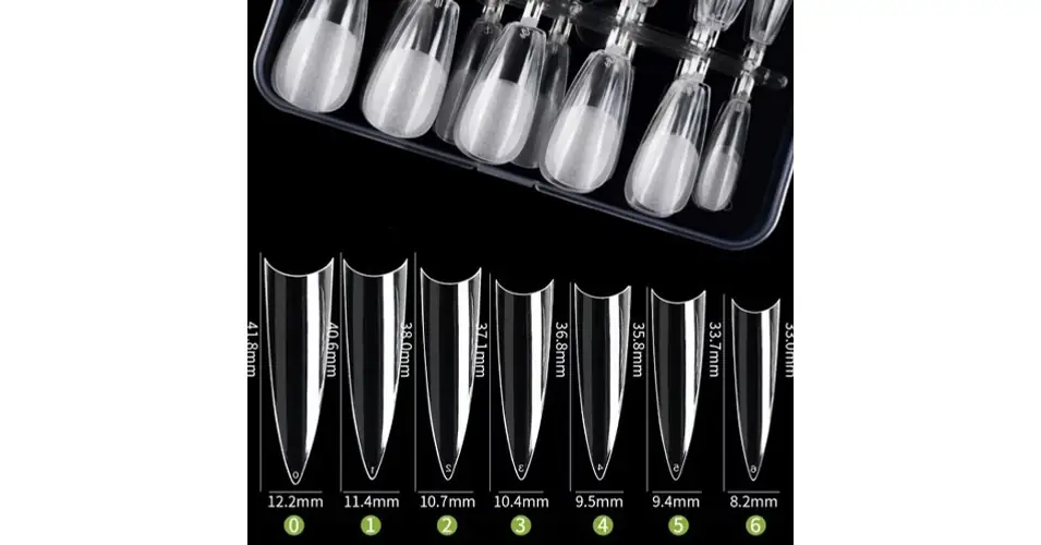 Soft Gel Tip Box - Stiletto - M - 240db Gyors szállítás