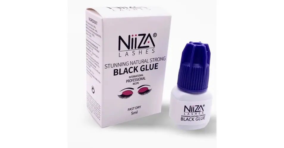 NiiZA Black Glue műszempilla ragasztó 5g - kezdő szakembereknek is Outlet