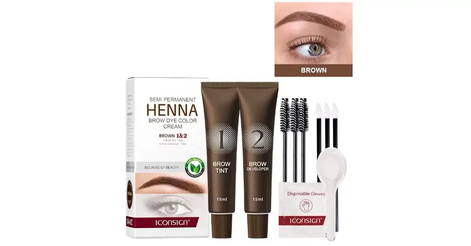Kihagyhatatlan ajánlat Szempilla és szemöldök festék HENNA TINT - Brown - 30ml