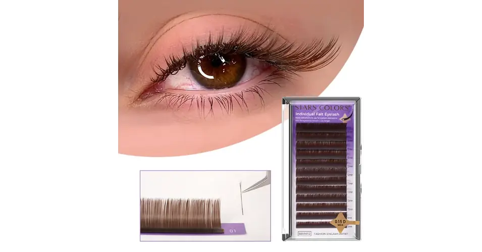 Biztonságos vásárlás Stars Colors – Individual Flat Eyelash – 0.15 C-Mix