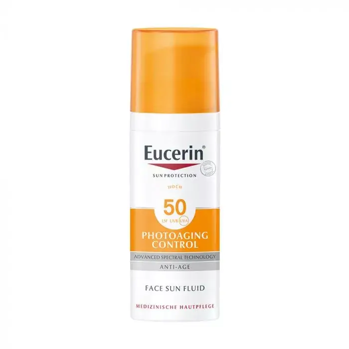 EUCERIN Sun Photoaging Control napozó fluid arcra FF50 (50ml) Biztonságos fizetés